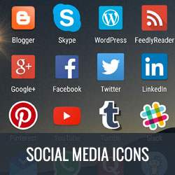 16 meilleurs ensembles d'icônes de médias sociaux gratuits pour WordPress / Vitrine