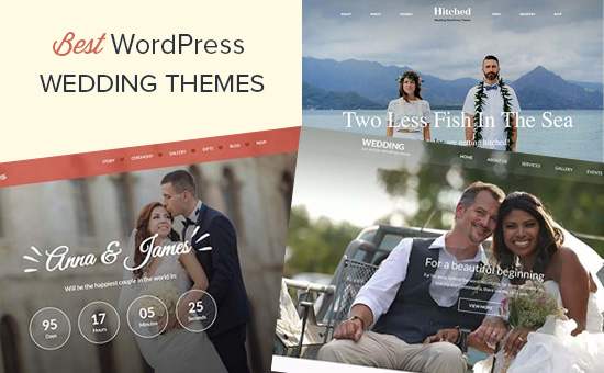 Los 21 mejores temas de WordPress para bodas / Escaparate