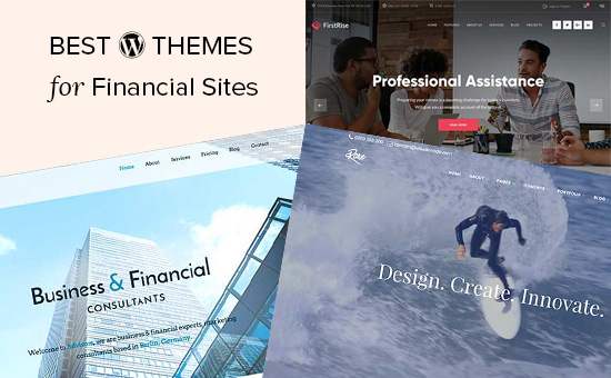 25 beste WordPress-temaer for finansielle nettsteder