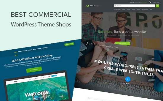 29 Die besten kommerziellen WordPress-Theme-Shops