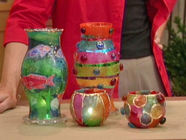 Decoupage Votive Kandelaars / Maken en versieren