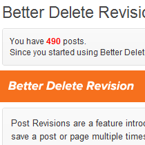 Verwijder Old Post Revisions in WordPress met Better Delete Revision