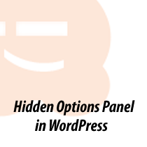 Skjult Hemmelige Alternativer Panel i WordPress Admin Panel / Beginners Guide