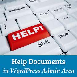 Een hulp- / resourcegedeelte toevoegen in WordPress Admin / WordPress Plug-ins