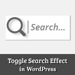 Hoe u een Search Toggle-effect in WordPress kunt toevoegen