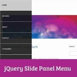 Hoe u een Slide Panel-menu kunt toevoegen in WordPress-thema's / Thema's