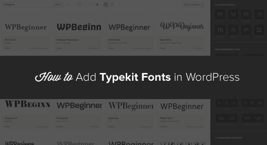 Slik legger du til Awesome Typography i WordPress med Typekit