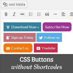 Knoppen toevoegen in WordPress zonder Shortcodes te gebruiken