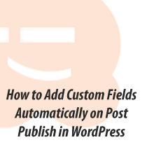 Comment ajouter automatiquement des champs personnalisés lors de la publication dans WordPress / Tutoriels