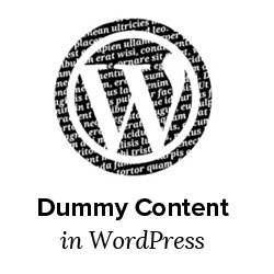 Dummy-inhoud toevoegen voor thema-ontwikkeling in WordPress
