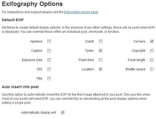 EXIF-fototags toevoegen in WordPress