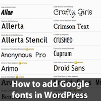 Come aggiungere Google Fonts in WordPress Post Editor / Plugin di WordPress