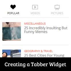 Hoe jQuery Tabber Widget toe te voegen in WordPress / tutorials