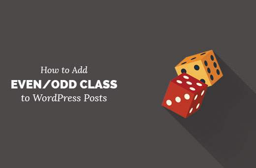 Oneven / even klasse toevoegen aan uw bericht in WordPress-thema's