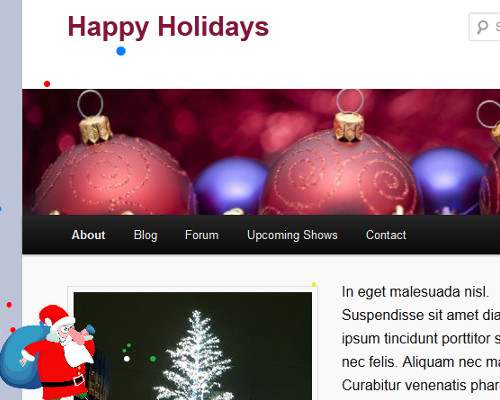 Come aggiungere Babbo Natale sul tuo sito Web WordPress