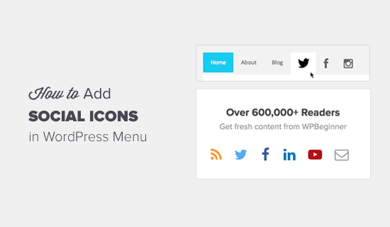 Come aggiungere icone di social media ai menu di WordPress