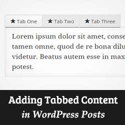 Comment ajouter du contenu à onglets dans les publications et pages WordPress