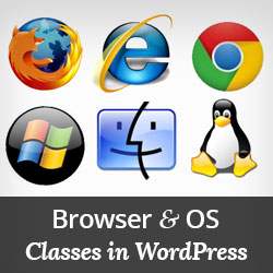 Cómo agregar un navegador de usuario y clases de SO en WordPress Body Class / Temas