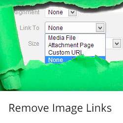 Come rimuovere automaticamente i link di immagine di default in WordPress / Esercitazioni