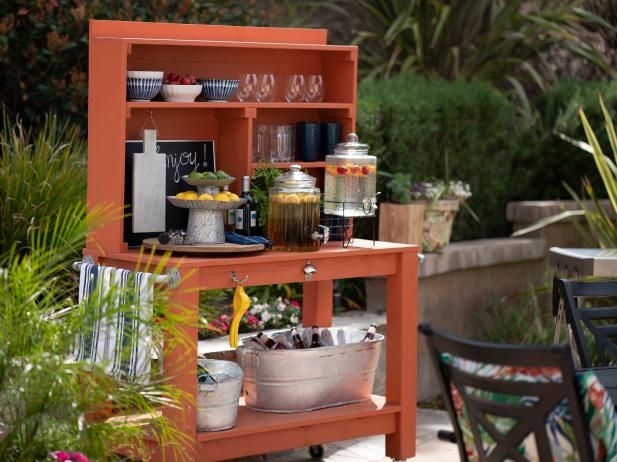 Cómo construir un bar al aire libre y una estación de bebidas / Al aire libre