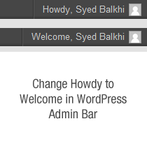 Comment changer le texte Howdy dans WordPress 3.3 Admin Bar / Tutoriels