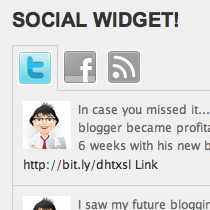 Come creare un widget sociale basato su schede per WordPress