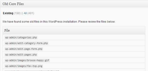 Come eliminare i vecchi file core di WordPress / Plugin di WordPress