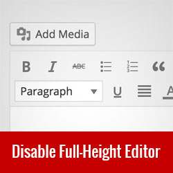 Cum să dezactivați Editorul de Post Full Height în WordPress
