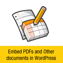 Einbetten von PDF, Tabellenkalkulation und anderen in WordPress-Blogbeiträgen / WordPress-Plugins