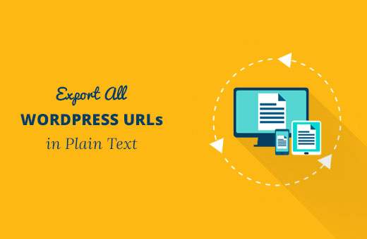 Alle WordPress-URL's exporteren in platte tekst