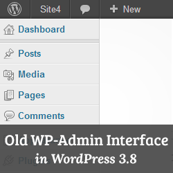 Cómo obtener la antigua interfaz de administración de WordPress en WordPress 3.8