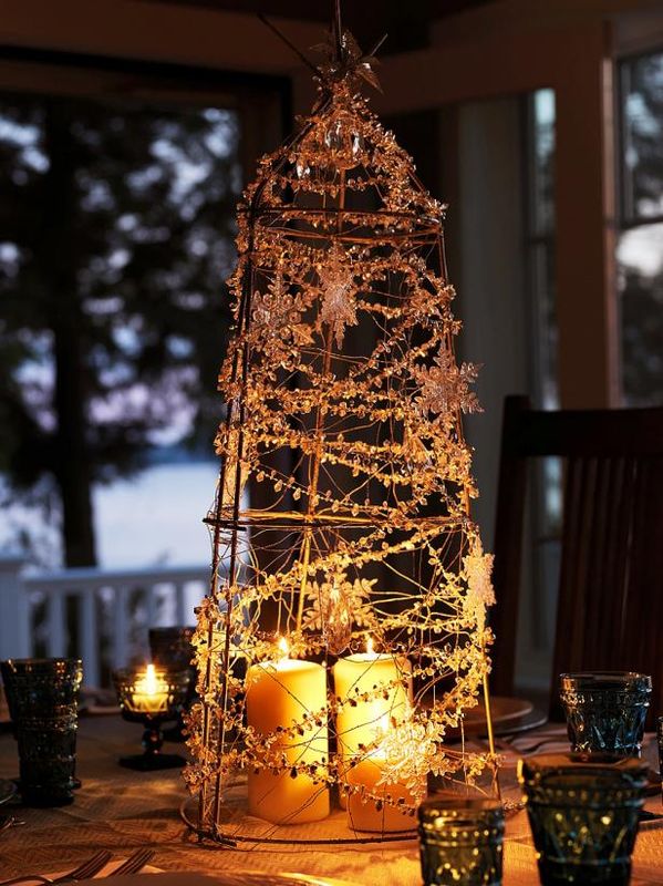 Cómo hacer una pieza central de árbol de Navidad