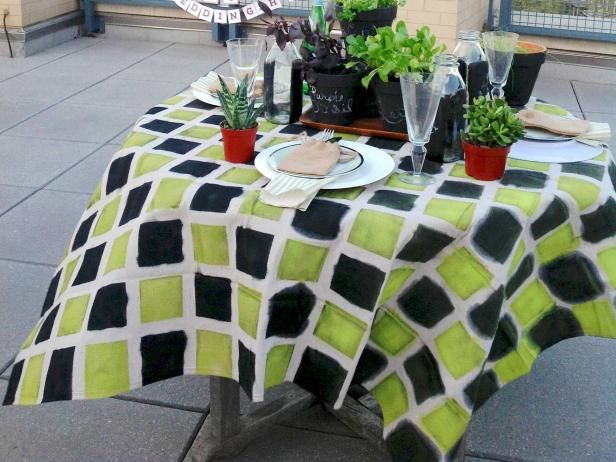 Comment faire une nappe avec une toile de lin / Faire et décorer