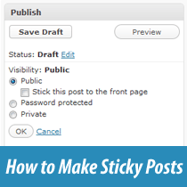 Hoe plakkerige berichten in WordPress te maken