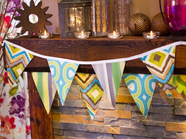 Hvordan lage tosidig Fabric Bunting / Lag og dekorere