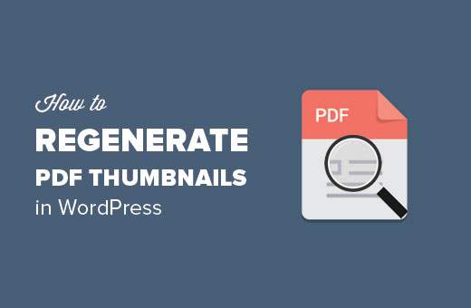 PDF-miniaturen regenereren in WordPress / WordPress Plug-ins