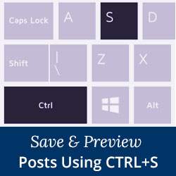 Come salvare e visualizzare in anteprima i post WordPress usando Ctrl + S