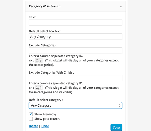 Hur man söker efter kategori i WordPress / WordPress-plugins