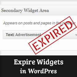 Comment définir la date d'expiration des widgets dans WordPress
