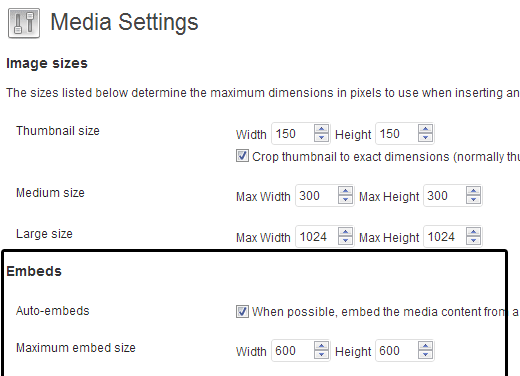 Festlegen der maximalen Breite von oEmbed in WordPress 3.5 mit $ content_width