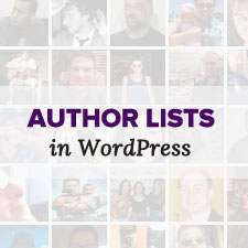 Cómo mostrar una lista de autores con fotos en WordPress