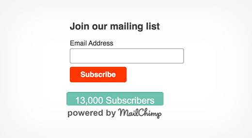 Hoe uw MailChimp Subscriber Count in WordPress te tonen / tutorials