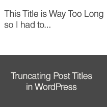 Cómo truncar los títulos de WordPress Post con PHP
