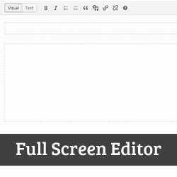 Hoe gebruik je afleiding Gratis Full Screen Editor in WordPress
