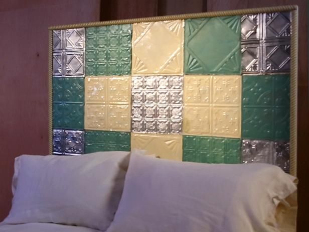 Hacer un cabecero acolchado con azulejos de estaño / Hacer y decorar