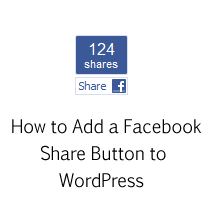 Officiell Facebook Share Count Button för din WordPress