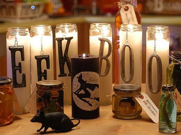 Spooky en Glitzy Candles