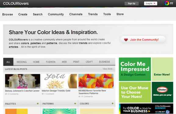palette de couleurs Web
