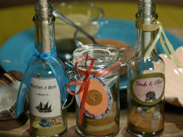 Message de noces dans une bouteille / Faire et décorer