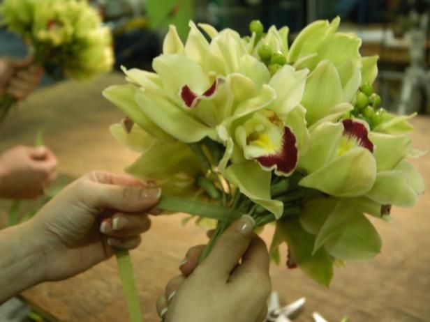 Cymbidium Orchid Bouquet / Lag og dekorere